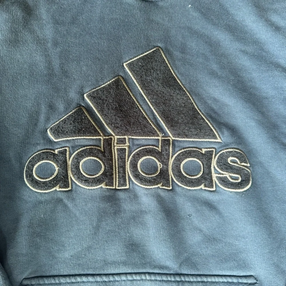 Navy Adidas Men's Hoodie Size S